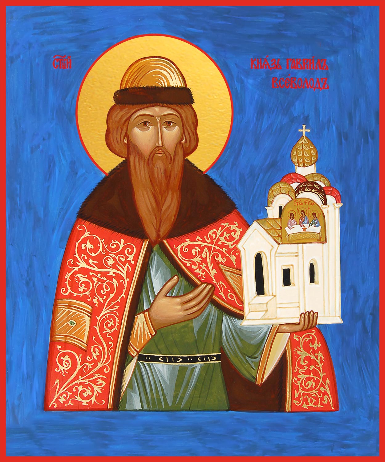 купить икону Всеволода Псковского