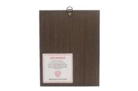 Задняя сторона иконы в окладе. Покрыта шпоном.