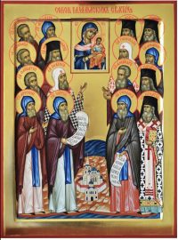 купить писаную икону Собор Валаамских святых