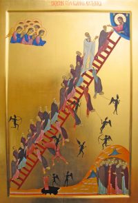 купить писаную икону Видение Лествицы