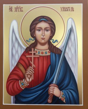 купить писаную икону Ангела Хранителя