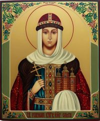 купить писаную икону Ольги равноапостольной