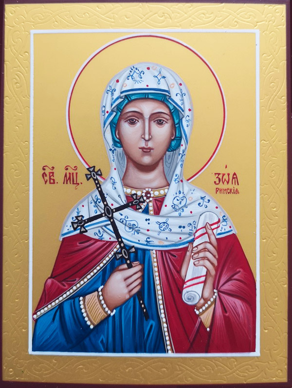 купить писаную икону Зои Римской