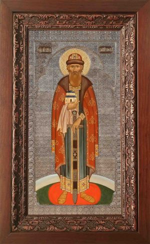 Купить икону Даниила Московского в киоте в православном интернет магазине