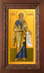 Купить икону Адама в киоте