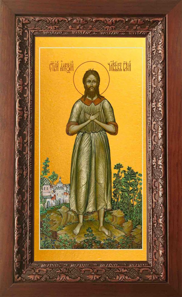 Купить икону в киоте Алексея Человека Божьего