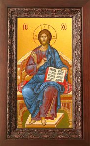 Купить икону в киоте Иисуса Христа