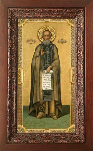 купить икону в киоте Иосифа Волоколамского в православном интернет магазине