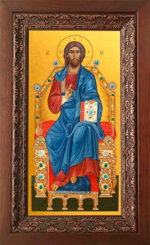 Купить икону Спасителя в киоте