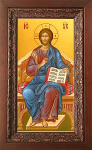 Купить икону Спасителя в киоте