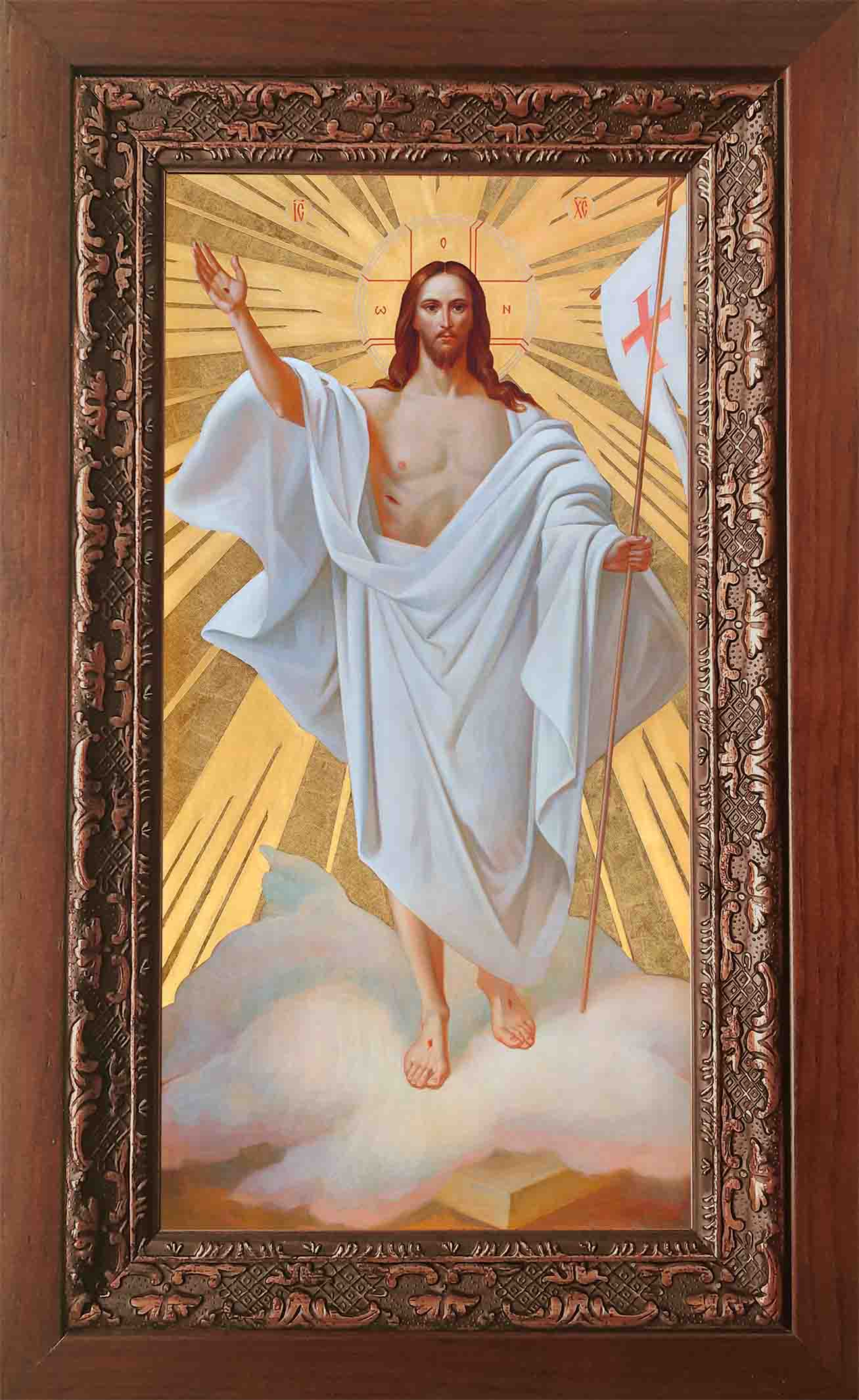 Купить икону Господа Вседержителя в хитоне в киоте