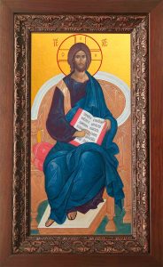 Купить икону Спасителя в киоте