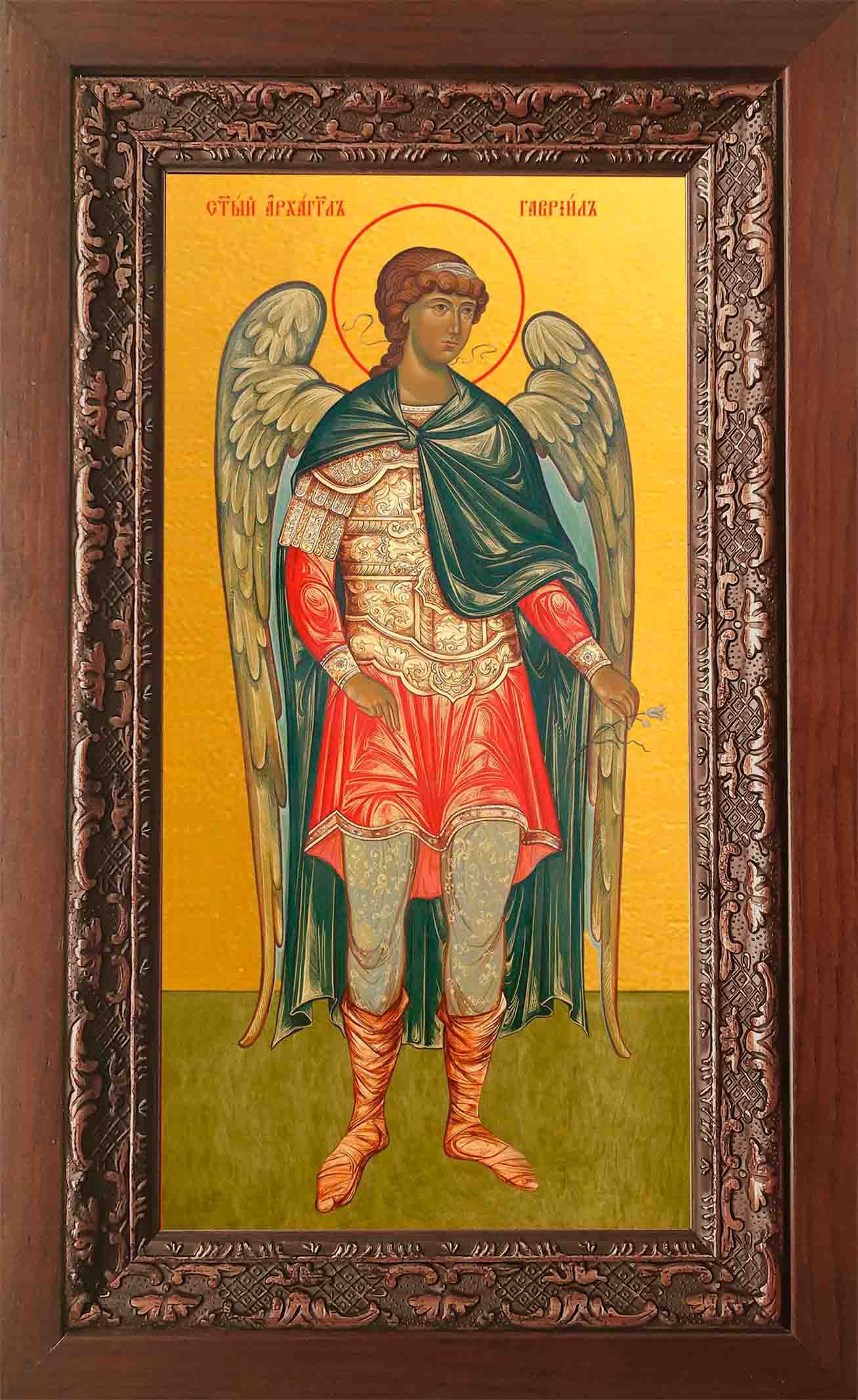 Купить икону Гавриила Архангела в киоте