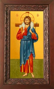 Купить икону Пастырь Добрый в киоте