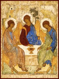 Купить икону Святая Троицы Андрея Рублева в православном интернет магазине