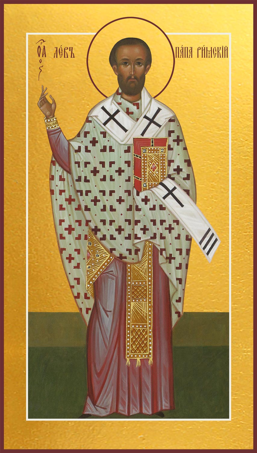 купить Мерную икону Святитель Лев I Великий, папа Римский