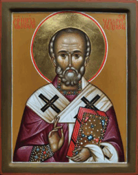 Купить рукописную икону Николай Чудотворец